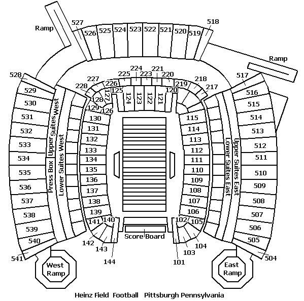 Heinz Field Seating Chart